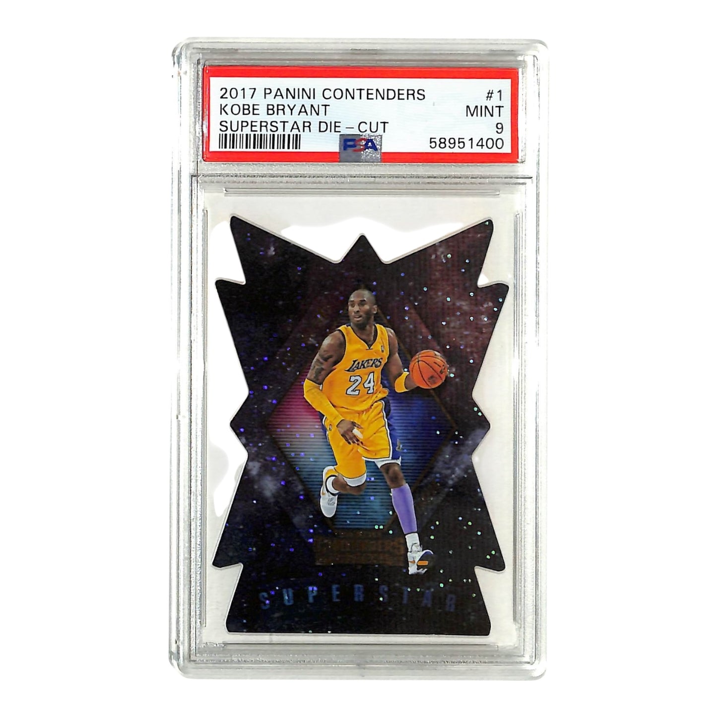 Kobe Bryant 2017-18 Contenders Superstar Die-Cut #1 PSA 9