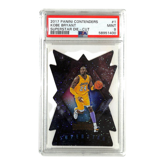 Kobe Bryant 2017-18 Contenders Superstar Die-Cut #1 PSA 9