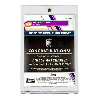Nico Williams 2023 Topps Finest Auto 126/150 #BCA-NW