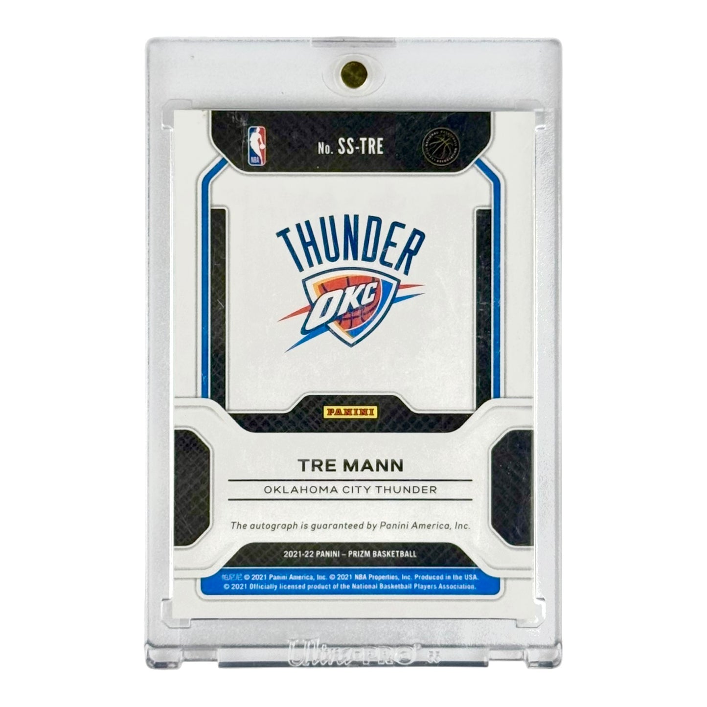 Tre Mann 2021-22 Prizm Sensational Signatures Auto Rookie RC #SS-TRE