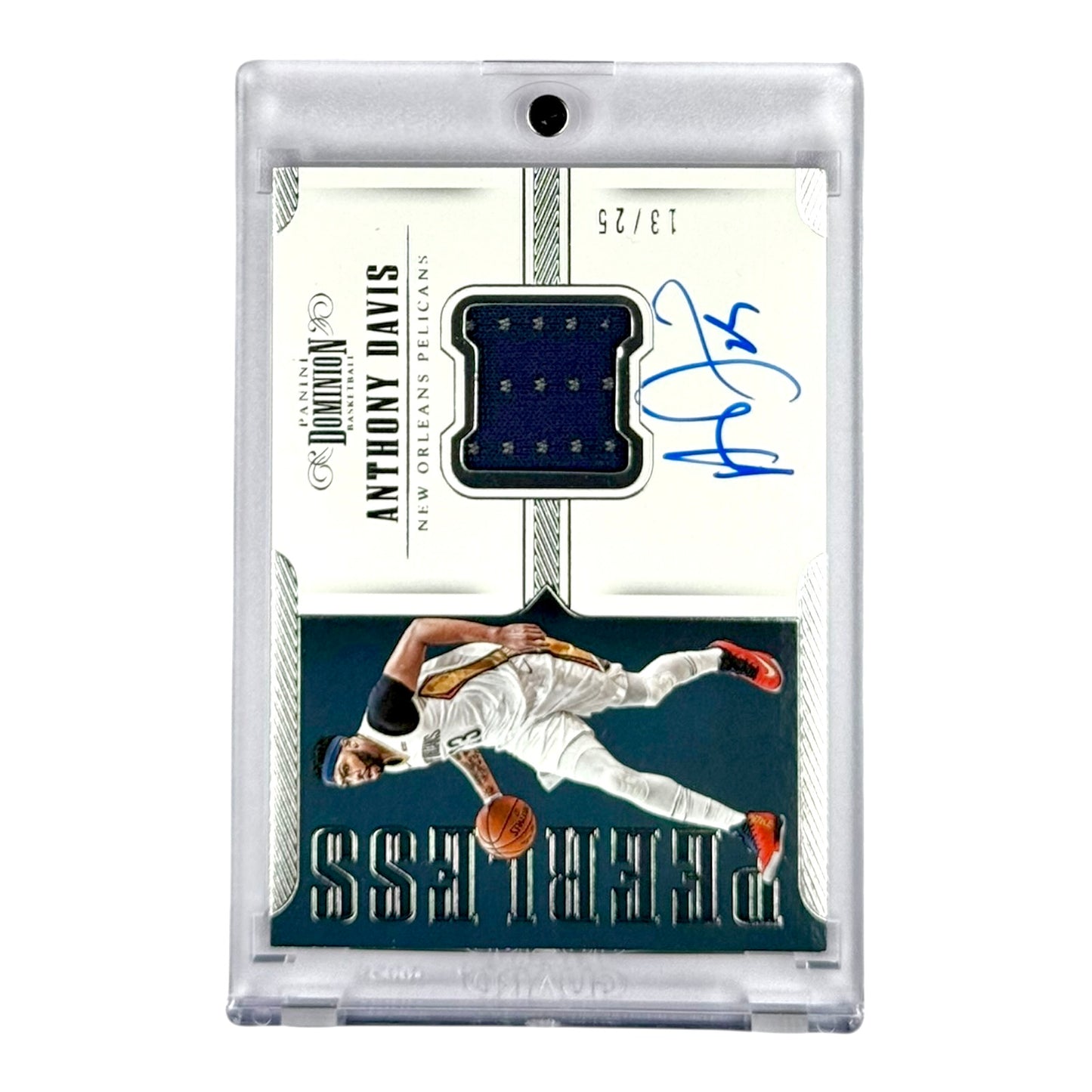 Anthony Davis 2017-18 Panini Dominion Peerless Jersey Auto 13/25 #PJ-ADV