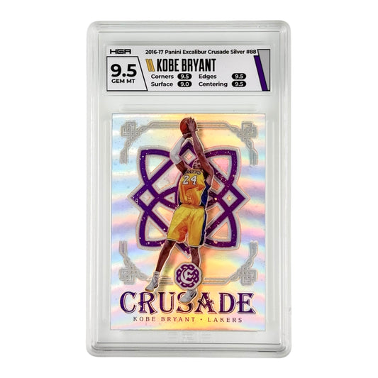 Kobe Bryant 2016-17 Panini Excalibur Crusade Silver #88 HGA 9.5