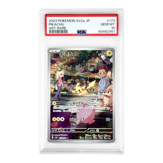 Pikachu 2023 Pokemon Japanese Sv2a #173 PSA 10