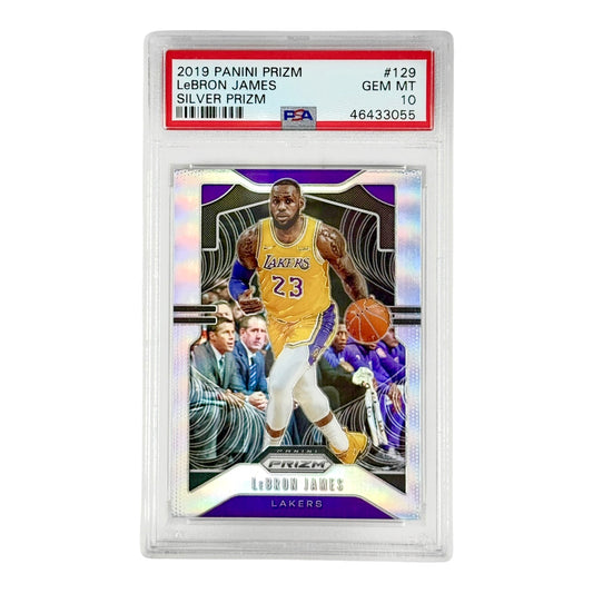 Lebron James 2019-20 Panini Prizm Silver #129 PSA 10