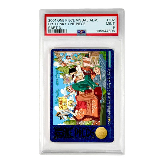 It's Funky 2001 One Piece Carddass Visual Adventure Part 3 #102 PSA 9