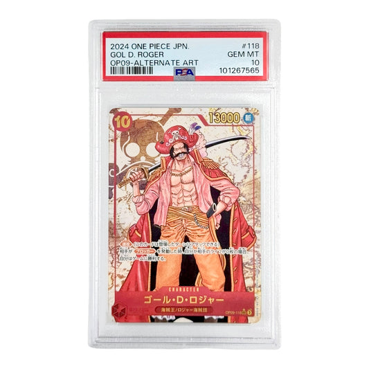 Gol. D Roger 2024 One Piece Japanese OP-09 Alternate Art #118 PSA 10