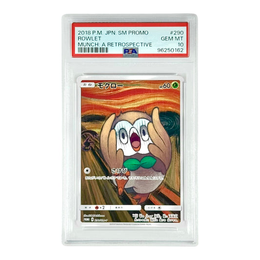 Rowlet 2018 Pokemon Japanese Munch: A Retrospective Promo #290 PSA 10