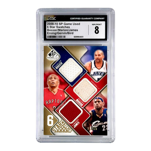 2009-10 Upper Deck 2009-10 SP Game Used 6 Star Swatches 11/65 CGC 8