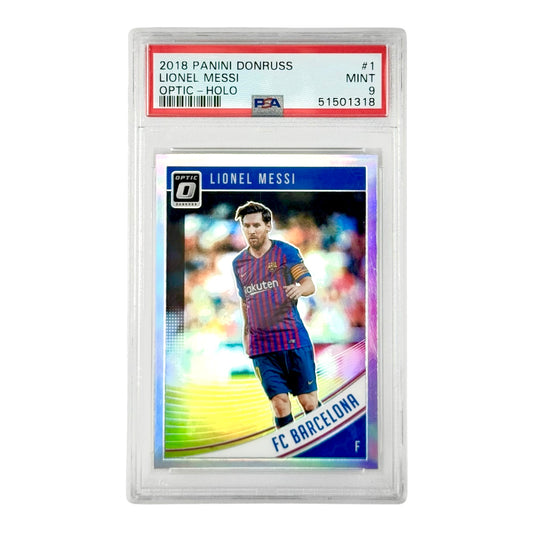 Lionel Messi 2018 Donruss Optic Holo #1 PSA 9