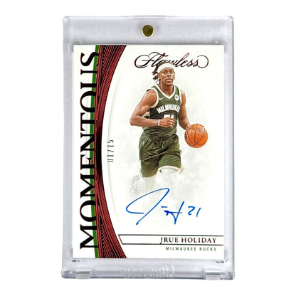 Jrue Holiday 2021-22 Panini Flawless Momentous Auto 01/15 #MMA-JHD