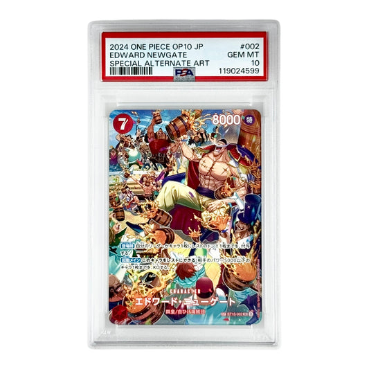 Edward Newgate 2024 One Piece Japanese OP10 Special Alternate Art #002 PSA 10