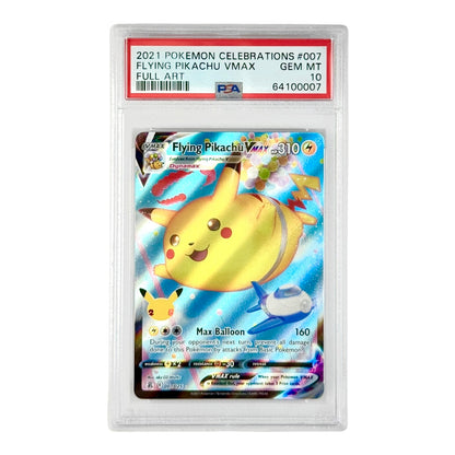 Set of 2 Flying Pikachu 2021 Pokemon English Celebration #006/007 PSA 10
