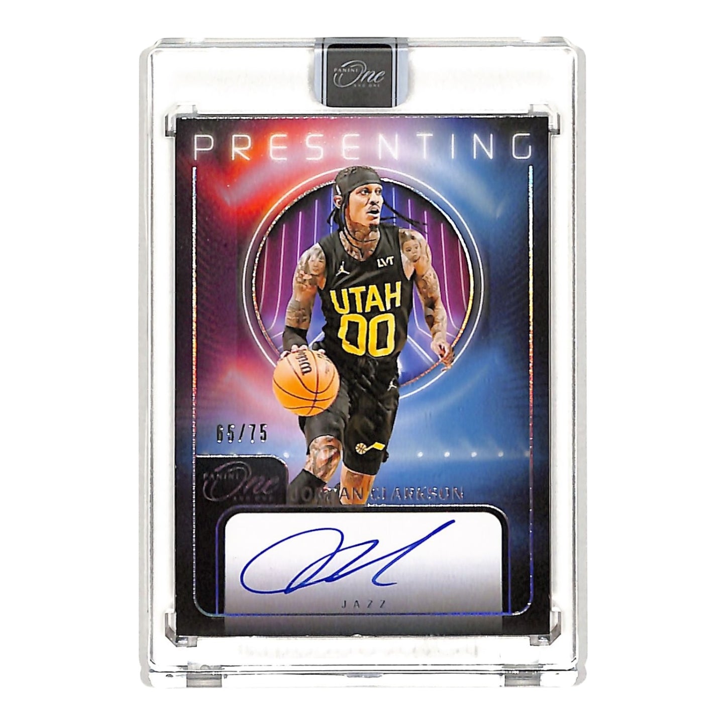 Jordan Clarkson 2023-24 One & One Presenting Auto 65/75 #P-JCK