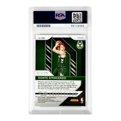 Donte Divincenzo 2018-19 Prizm Purple Ice 013/149 #246 PSA 10