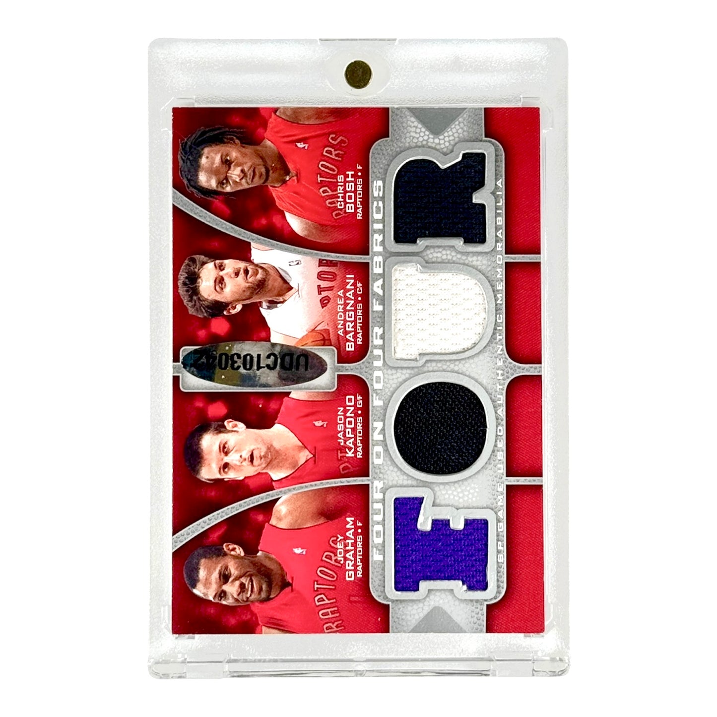 Chris Bosh/Andre Iguodala Upper Deck SP Game Used Edition Four on Four Fabrics Jersey 96/99