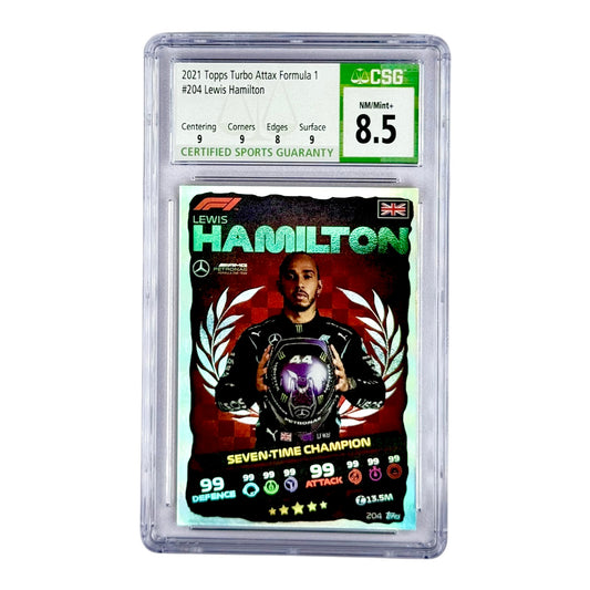 Lewis Hamilton 2021 Topps Turbo Attax Formula 1 #204 CSG 8.5