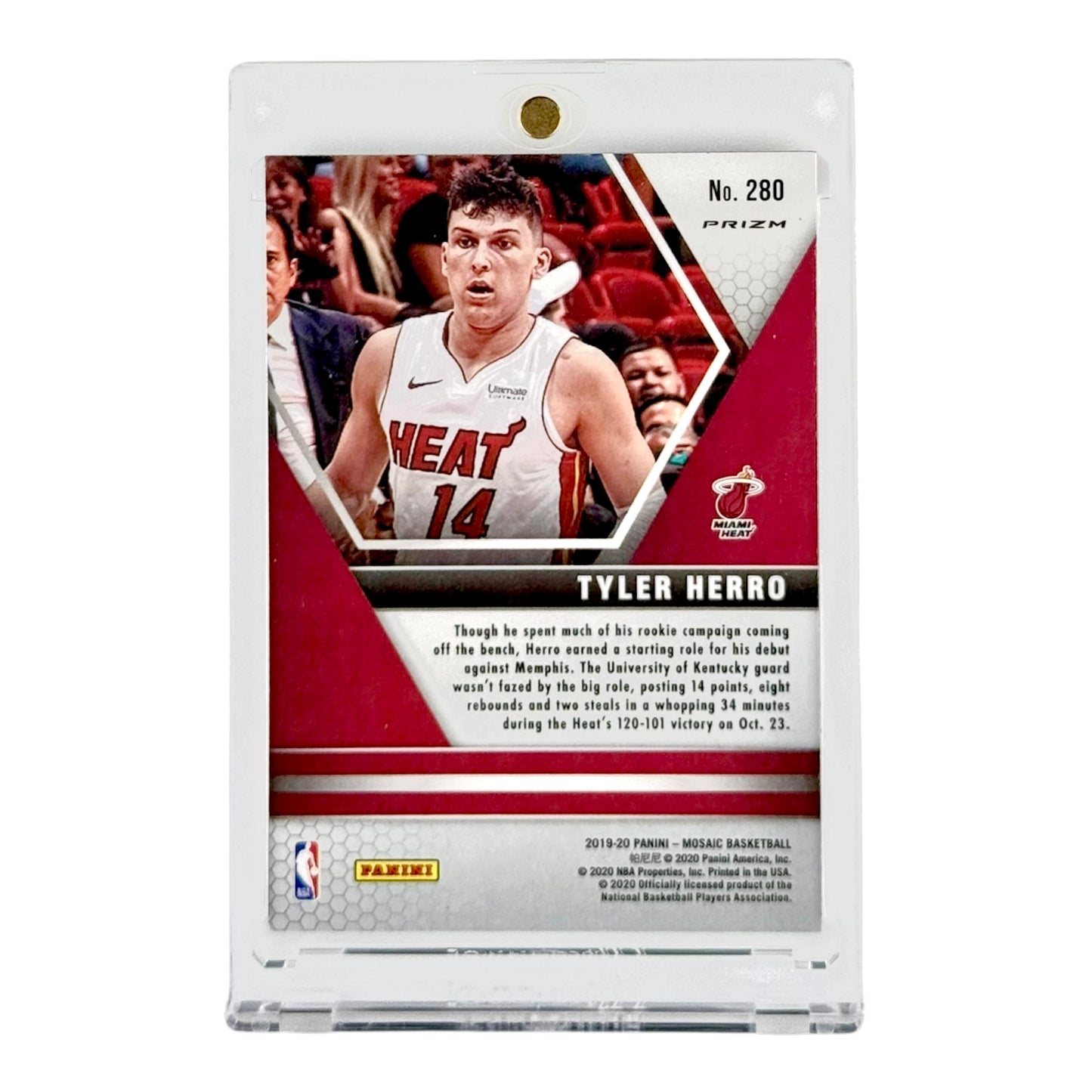 Tyler Herro 2019-20 Panini Mosaic Debut Rookie RC #280