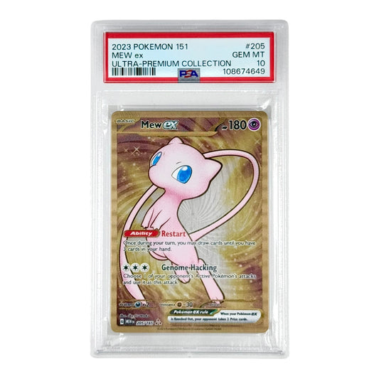Mew ex 2023 Pokemon English 151 Ultra Premium Collection Metal #205 PSA 10