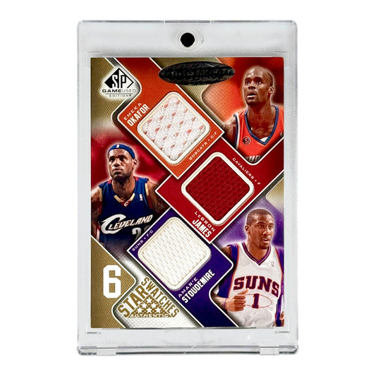Lebron James/Kevin Durant Upper Deck SP Game Used Edition 6 Star Swatches Jersey