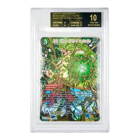 Broly 2022 Dragonball Super Card Game Japanese #BT6125 BGS Pristine 10 Black Label
