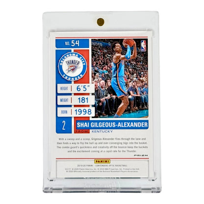 Shai Gilegeous Alexander 2019-20 Panini Contenders Optic Red #54