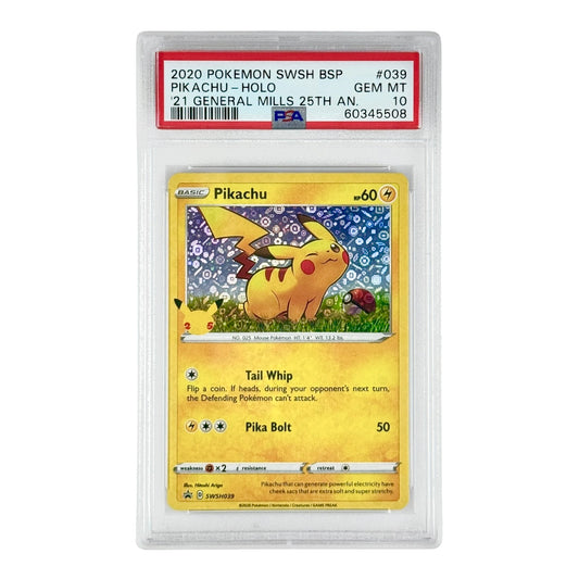 Pikachu 2020 Pokemon 25th Anniversary Promo Holo #039 PSA 10