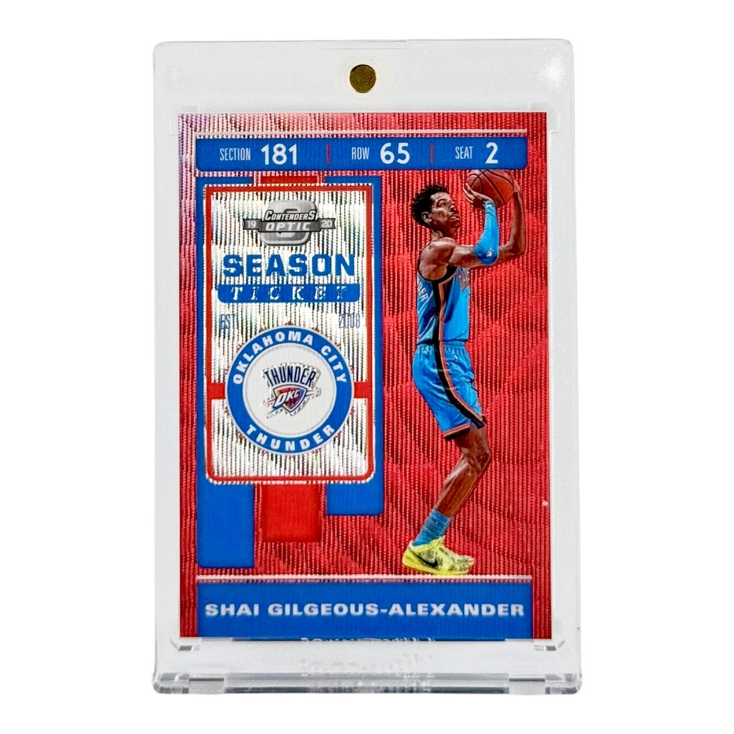 Shai Gilegeous Alexander 2019-20 Panini Contenders Optic Red #54