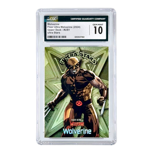 Wolverine 2024 Upper Deck Fleer Ultra Wolverine Ultra Stars #US1 CGC 10