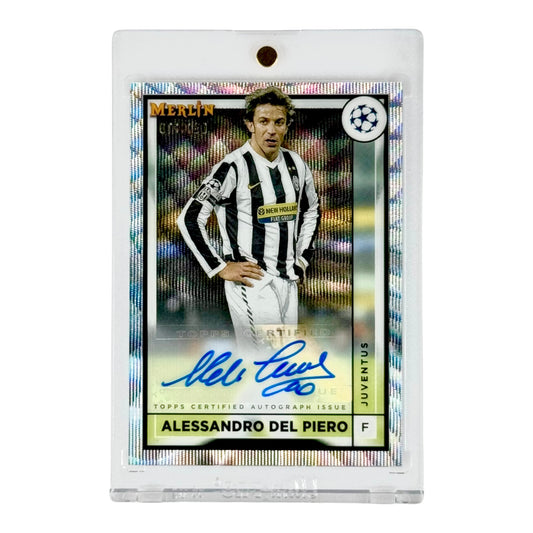 Alessandro Del Piero 2023 Toppa Merlin Auto 071/150 #AC-ADP