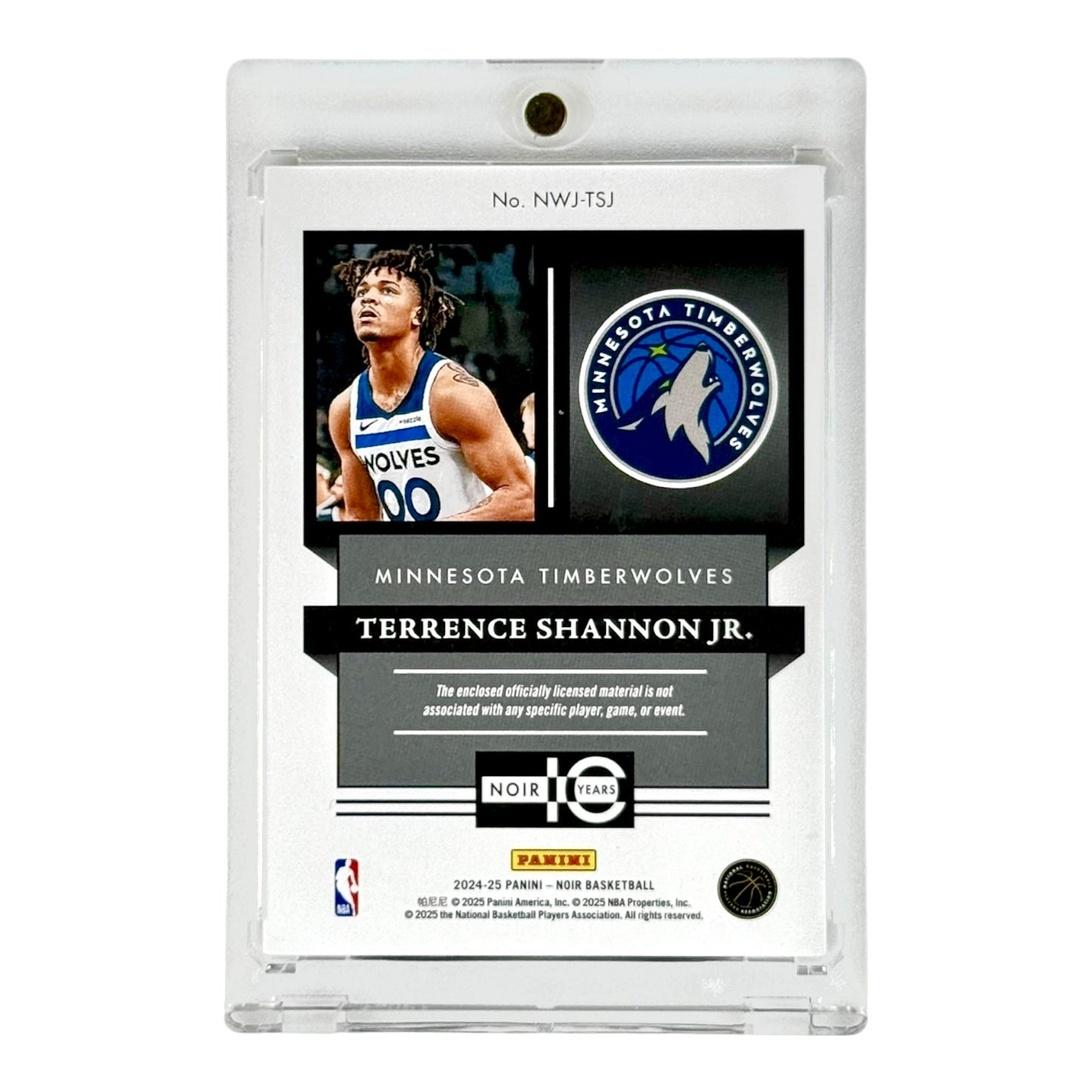 Terrence Shannon Jr. 2024-25 Noir New Wave Jerseys Patch Rookie RC 15/25 #NWJ-TSJ