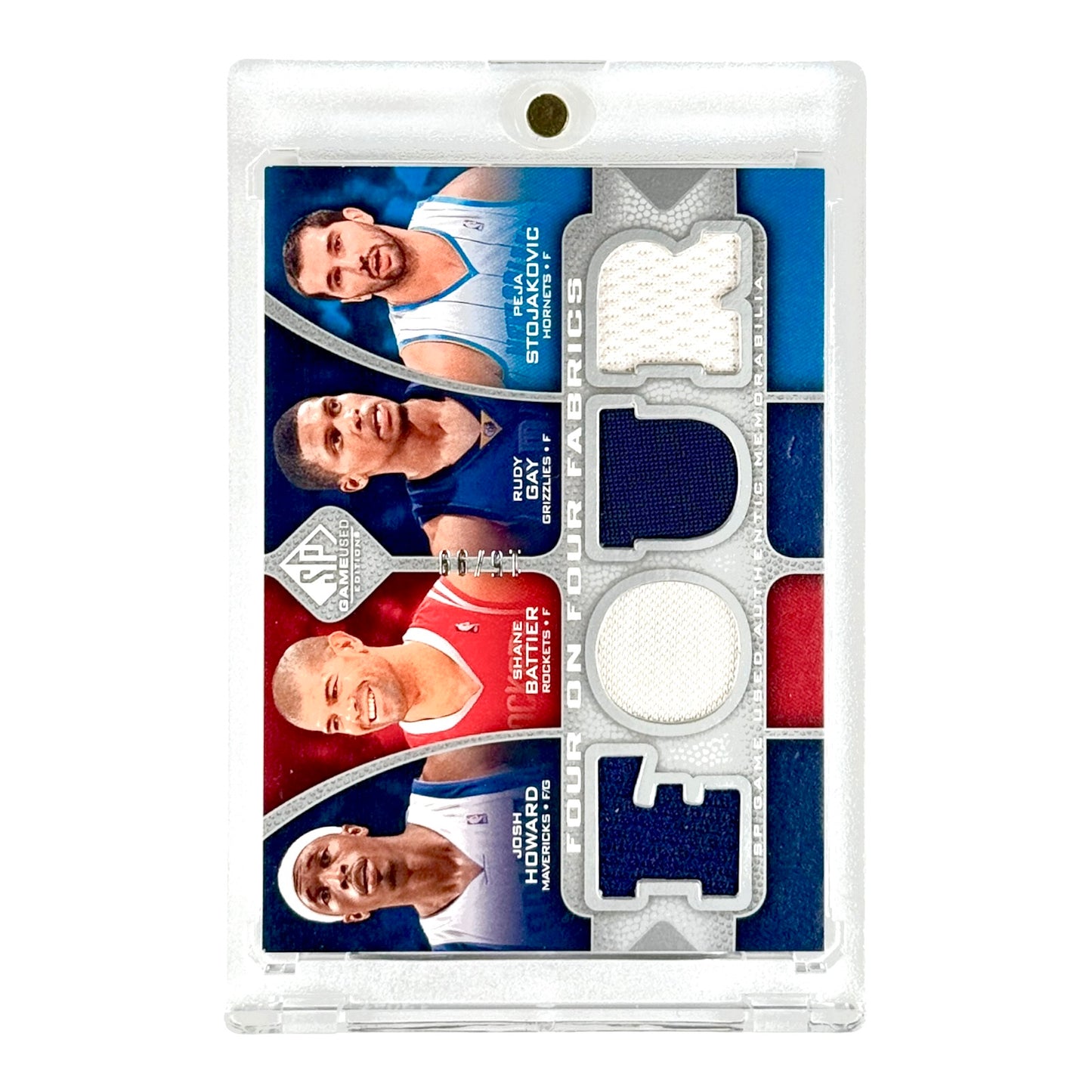 Kevin Durant/Carmelo Anthony Upper Deck SP Game Used Edition Four on Four Fabrics Jersey 15/99