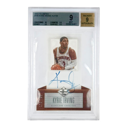 Kyrie Irving 2012-13 Limited Rookie RC Auto 175/199 #155 BGS 9 Auto 9
