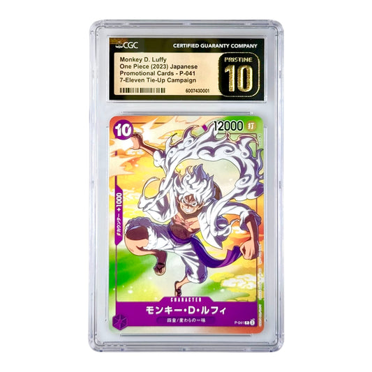 Monkey D.Luffy 2023 One Piece Japanese 7-11 Seven Eleven Promo #P-041 CGC Pristine 10