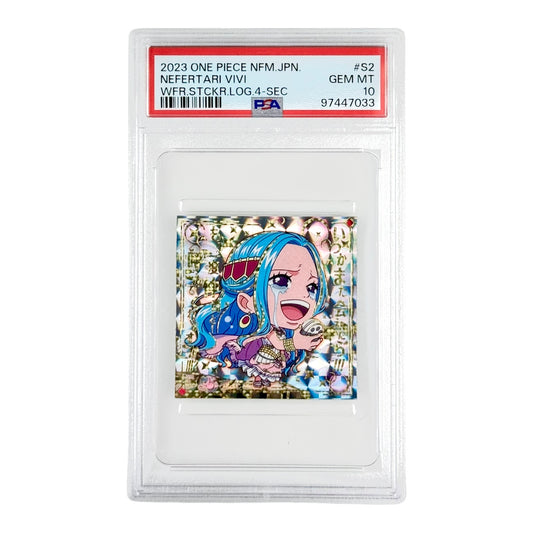 Nefertari Vivi 2023 One Piece Japanese Wafer Sticker SEC #S2 PSA 10