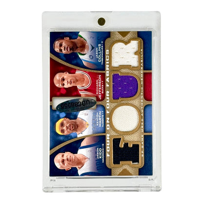 Tim Duncan/Tony Parker Upper Deck SP Game Used Edition Four on Four Fabrics Jersey 56/65