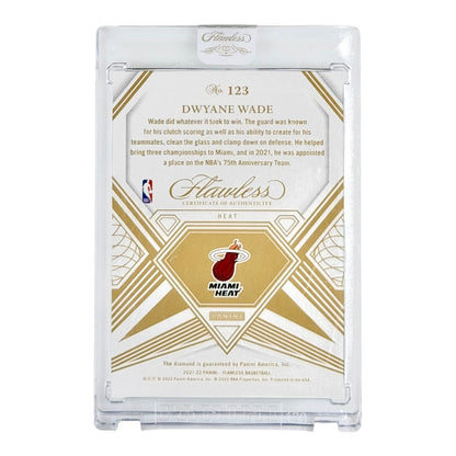 Dwyane Wade 2021-22 Panini Flawless 75th Anniversary Diamond 1/5 #123