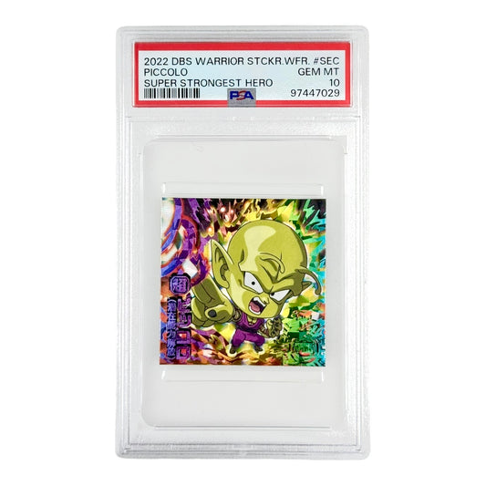 Piccolo 2022 Dragonball Warrior Wafer Sticker Super Strongest Hero #SEC PSA 10