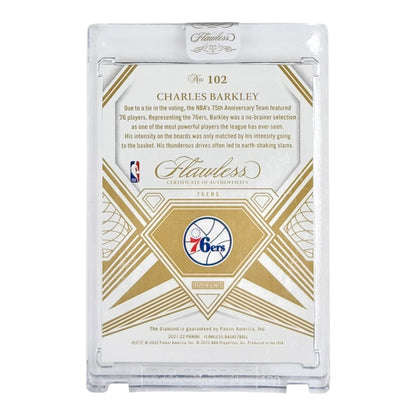 Charles Barkley 2021-22 Panini Flawless 75th Anniversary Diamond 1/3 #102