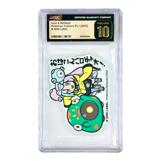 Iono & Bellibolt 2025 B-Side Label Pokemon Trainers Pt.1 CGC Pristine 10