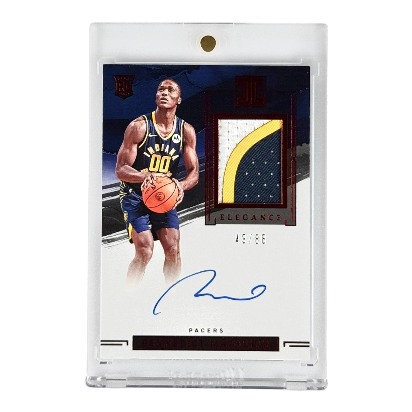 Bennedict Mathurin 2022-23 Impeccable RPA Patch Auto Rookie RC 49/88 #106