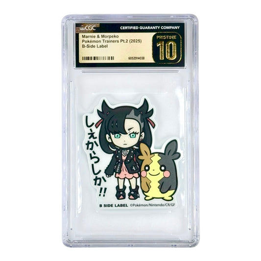 Marnie & Morpeko 2025 B-Side Label Pokemon Trainers Pt.2 CGC Pristine 10
