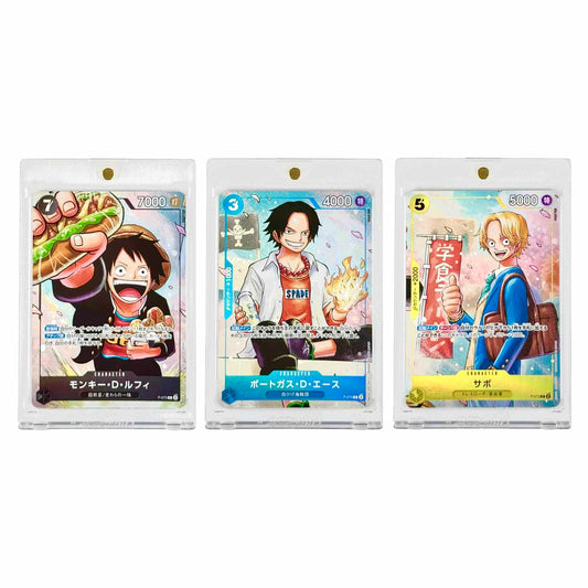 Set of 3 Luffy/Ace/Sabo One Piece Japanese The Strongest 3 Brothers Saikyo Jump Promo