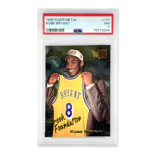 Kobe Bryant 1996 Fleer Metal Rookie RC #137 PSA 7
