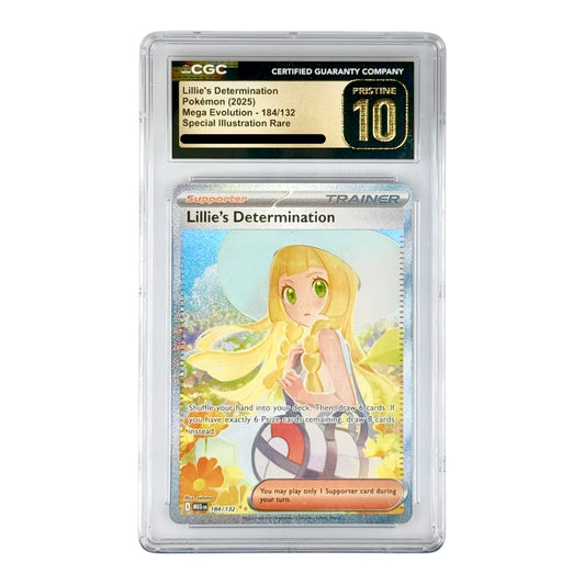 Lillie's Determination 2025 Pokemon English Mega Evolution Special Illustration Rare #184 CGC Pristine 10