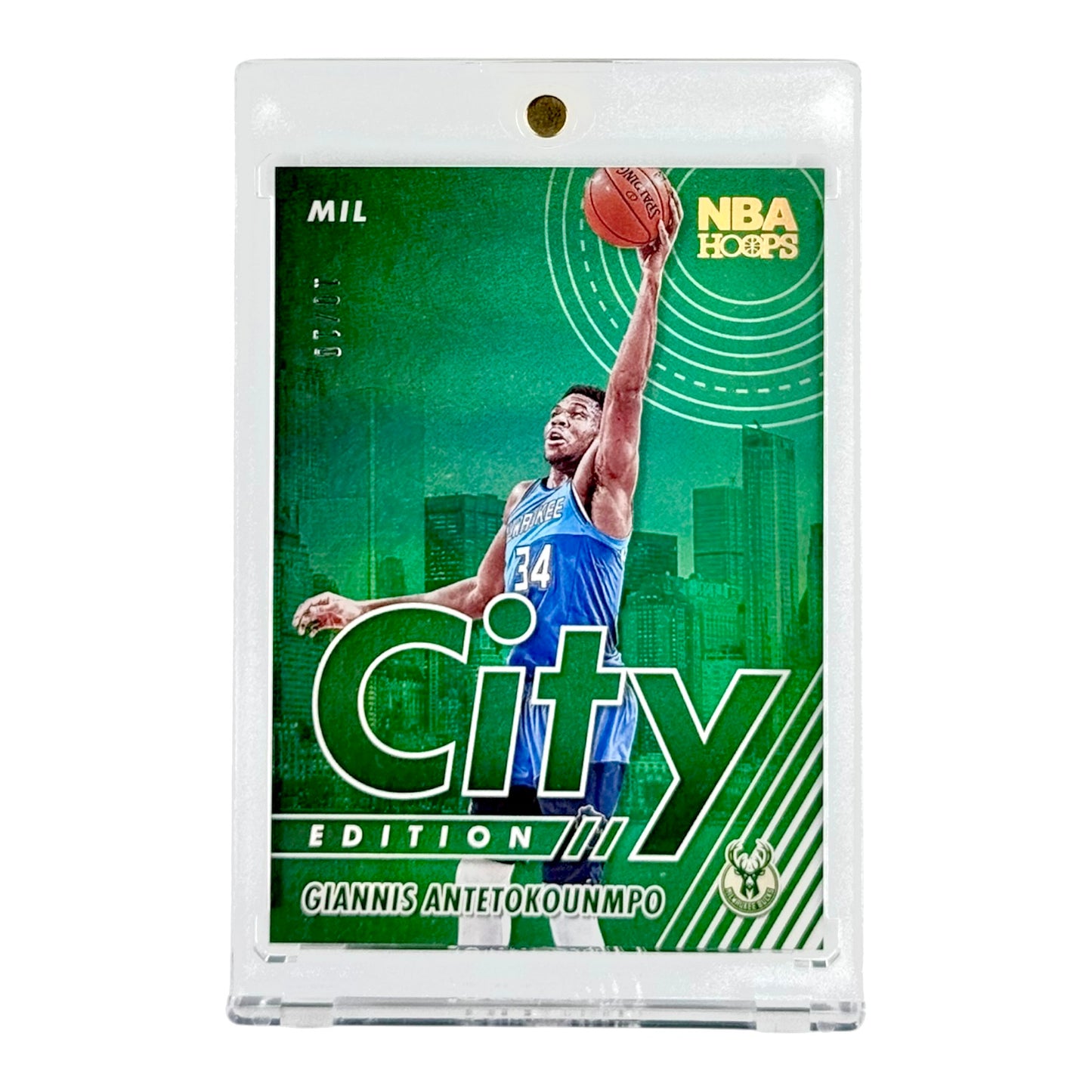 Giannis Antetokounmpo 2021-22 Panini NBA Hoops City Edition 10/10 #7