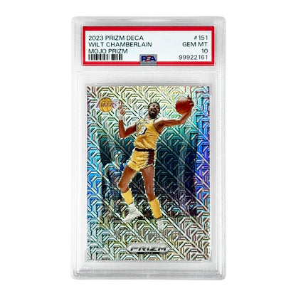 Wilt Chamberlain 2023 Prizm Deca Mojo 15/25 #161 PSA 10