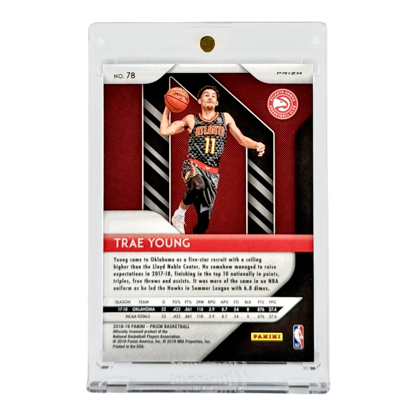 Trae Young 2018-19 Panini Prizm Fastbreak Rookie RC #78