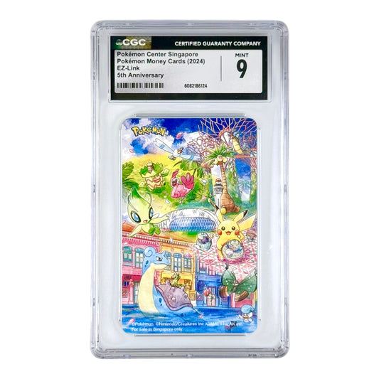 Pokemon Center Singapore 2024 EZ Link Card 5th Anniversary CGC 9 – Yamacardo
