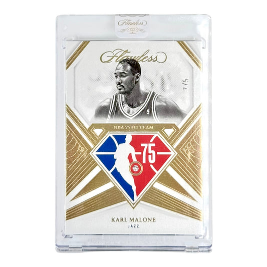 Karl Malone 2021-22 Panini Flawless 75th Anniversary Diamond 2/5 #115