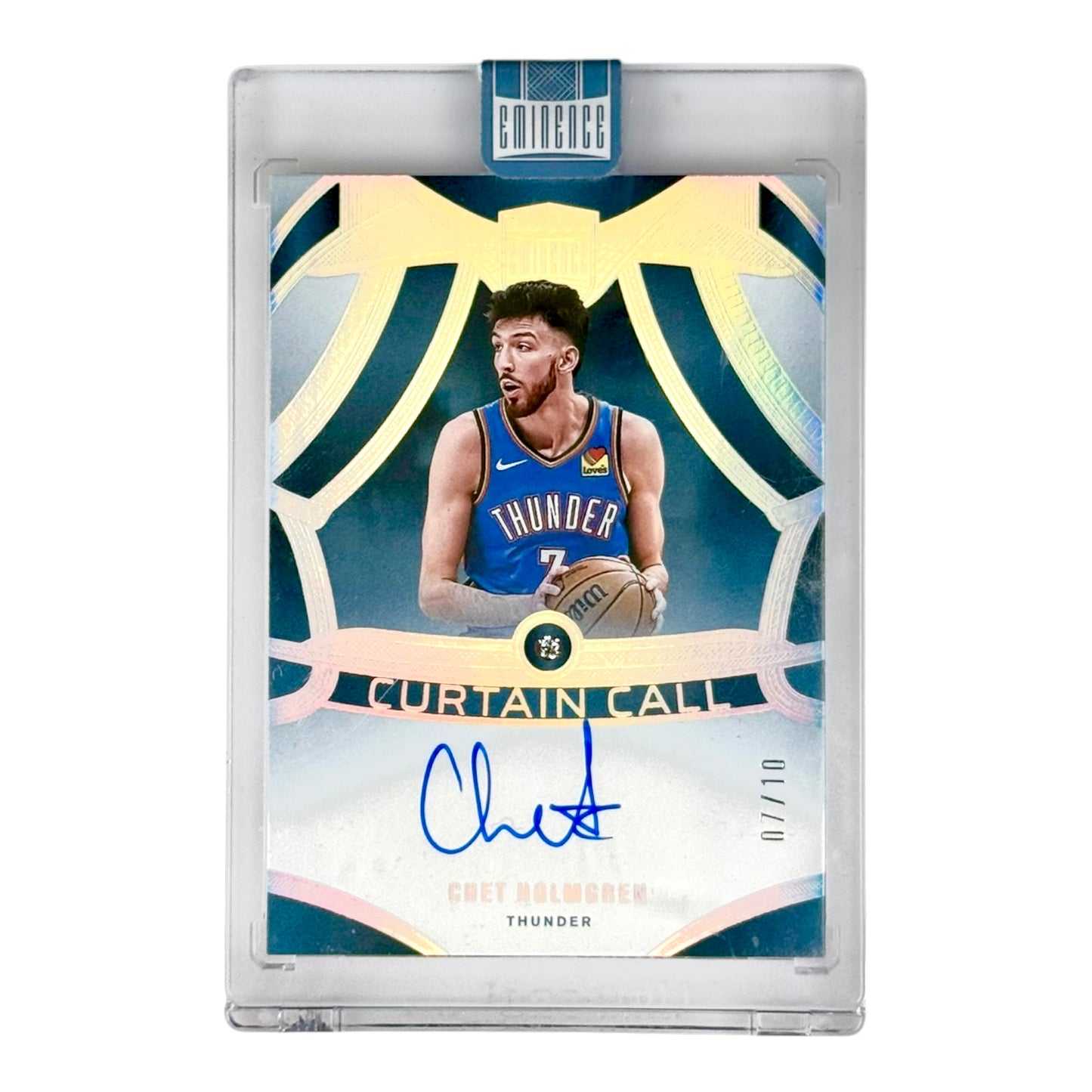 Chet Holmgren 2024-25 Eminence Curtain Call Auto 07/10 #CDS-HOL